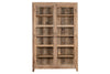 Ibo Reclaimed Wood & Glass Cabinet - Natural - Wide