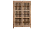 Ibo Reclaimed Wood & Glass Cabinet - Natural - Wide