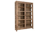 Ibo Reclaimed Wood & Glass Cabinet - Natural - Wide