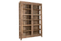 Ibo Reclaimed Wood & Glass Cabinet - Natural - Wide