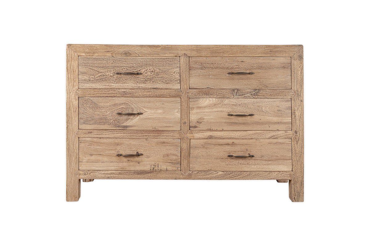 Iya Reclaimed Wood Chest of Drawers - Natural - Large