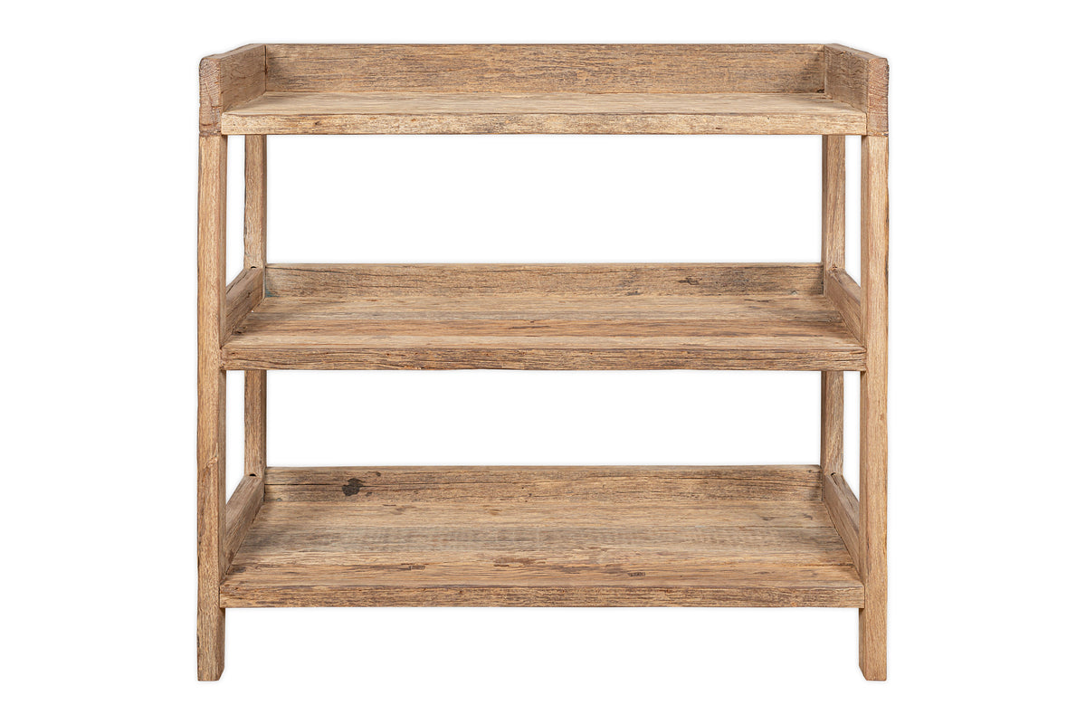 Ibo Reclaimed Wood Pantry Standing Shelves - Natural