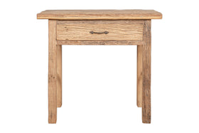 Ibo Reclaimed Wood 1 Drawer Console Table - Natural