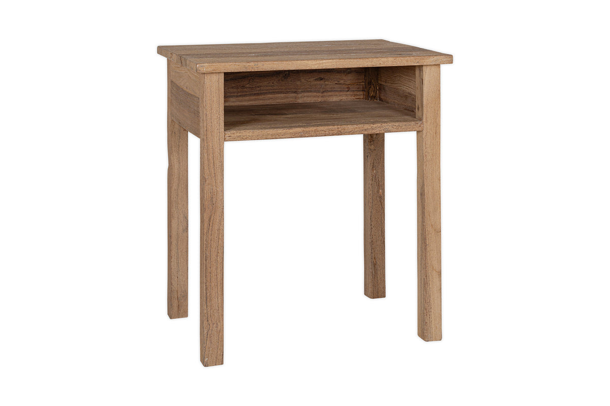 Iya Reclaimed Wood Bedside Table - Natural