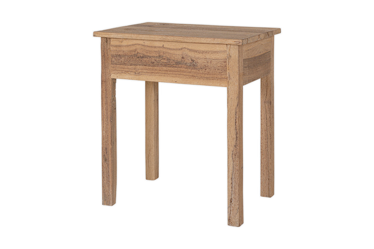 Iya Reclaimed Wood Bedside Table - Natural