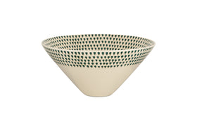 Juniper Drop Serving Bowl - Cream & Juniper - Large