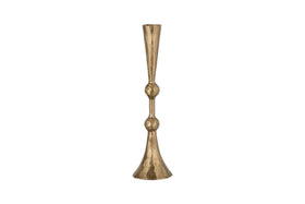 Javanee Candle Holder - Antique Brass