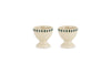 Juniper Drop Egg Cups - Cream & Juniper (Set of 2)