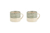 Juniper Drop Mug - Cream & Juniper - Small (Set of 2)