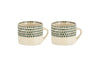 Juniper Drop Mug - Cream & Juniper - Large (Set of 2)