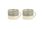 Juniper Drop Mug - Cream & Juniper - Large (Set of 2)