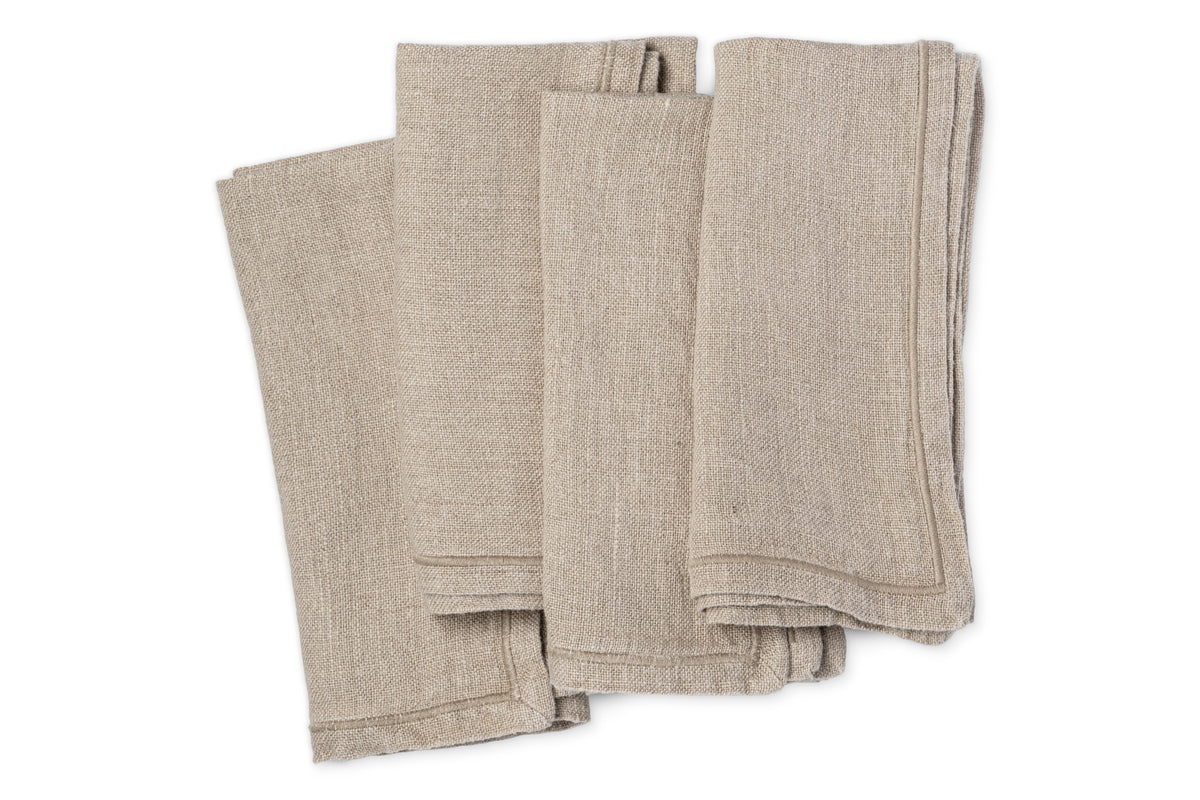 Junto Linen Napkin - Natural (Set of 4)