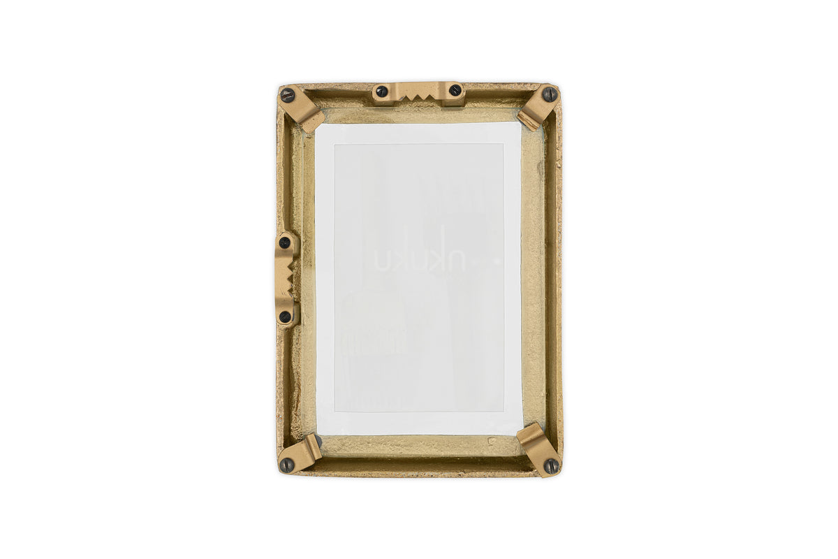 Jahala Wall Hung Photo Frame - Antique Brass