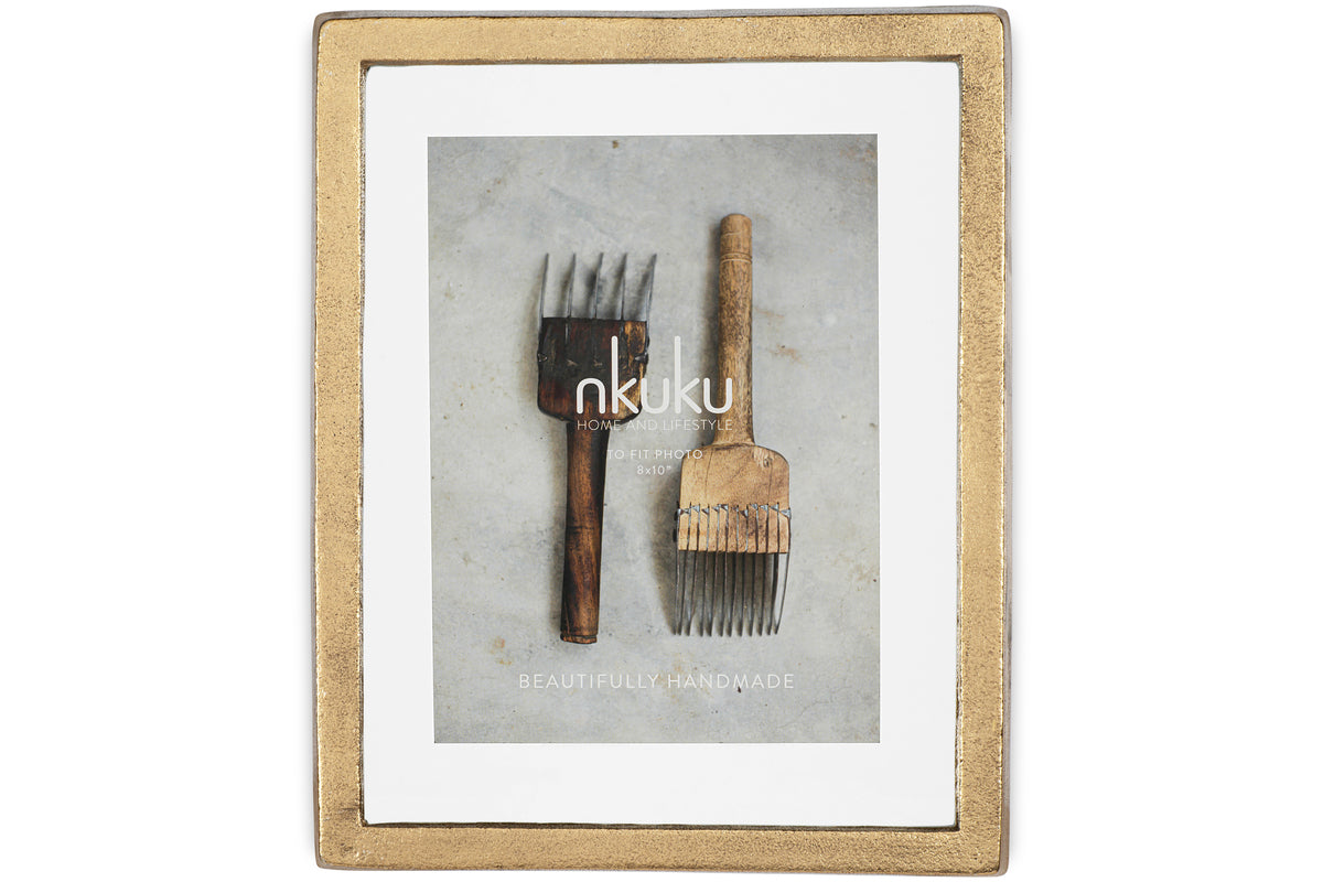 Jahala Wall Hung Photo Frame - Antique Brass