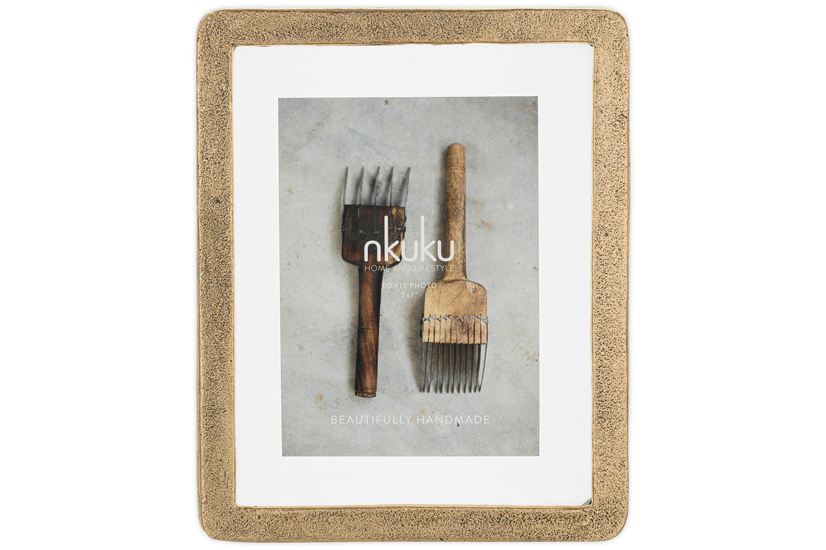 Jahala Wall Hung Photo Frame - Antique Brass