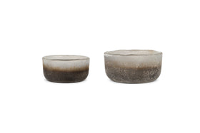 Janka Tealight Holders - Smoked Charcoal (Set of 2)