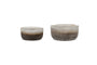 Janka Tealight Holders - Smoked Charcoal (Set of 2)