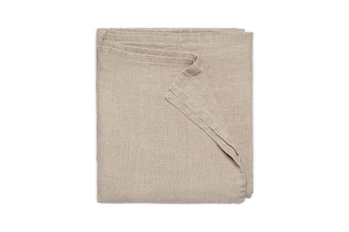 Junto Linen Tablecloth - Natural - Small