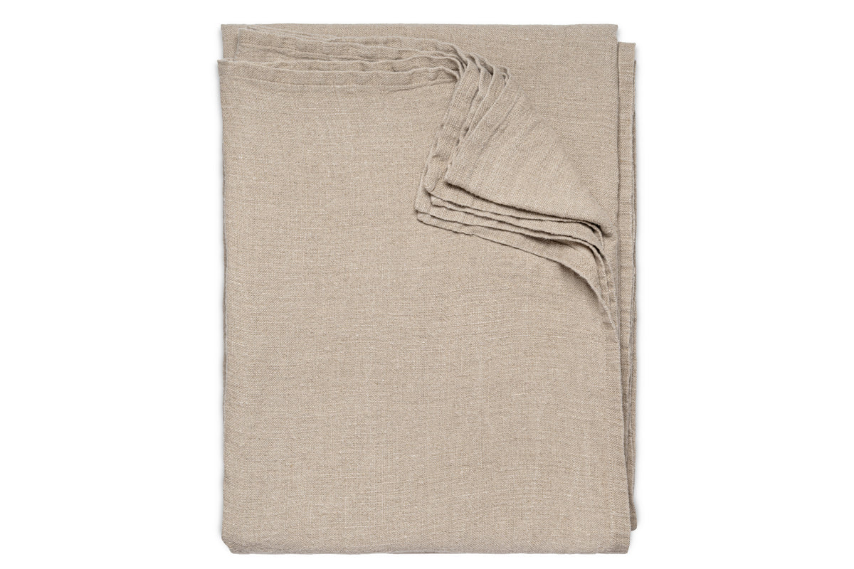 Junto Linen Tablecloth - Natural - Large