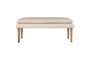 Kiana Cotton Upholstered Bench - Natural