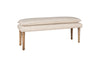 Kiana Cotton Upholstered Bench - Natural