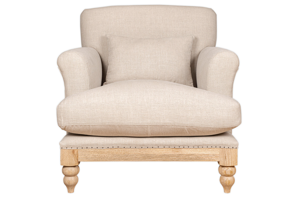 Kashi Linen Armchair - Natural