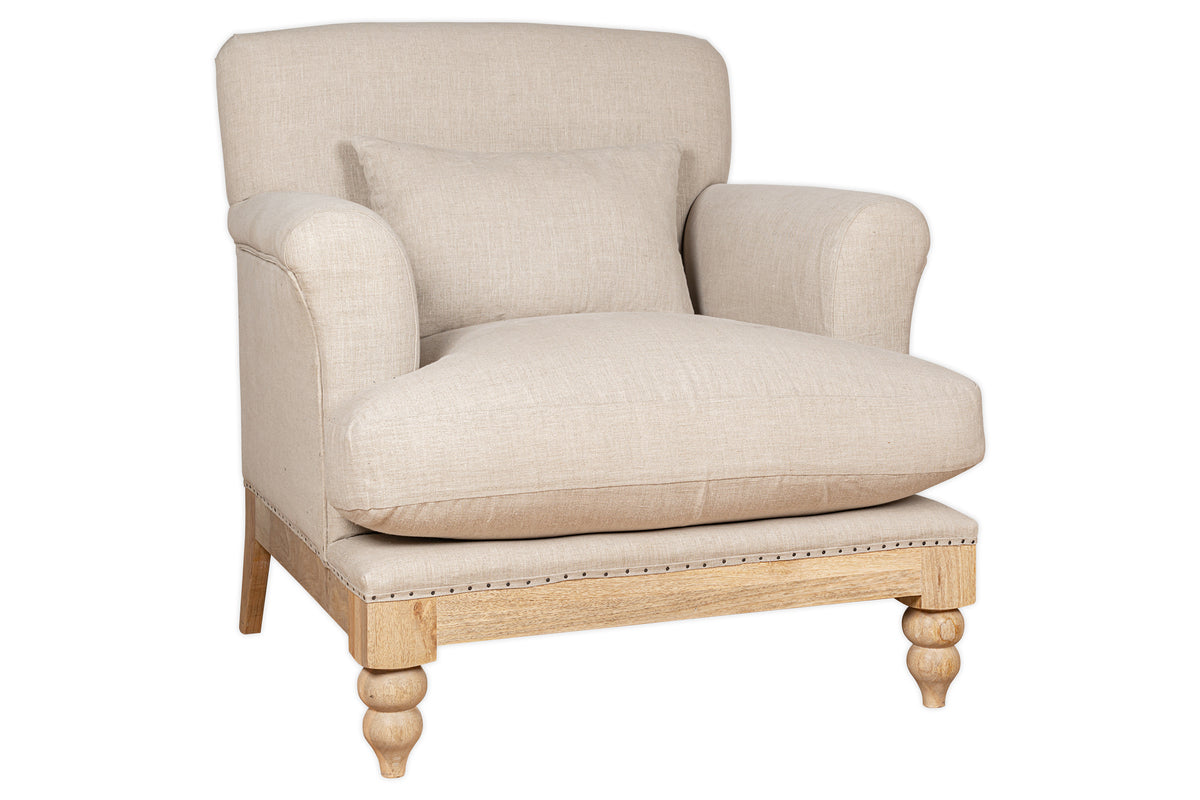 Kashi Linen Armchair - Natural