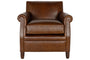 Knada Leather Armchair - Chocolate Brown