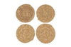 Keso Woven Coasters - Brown (Set of 4)