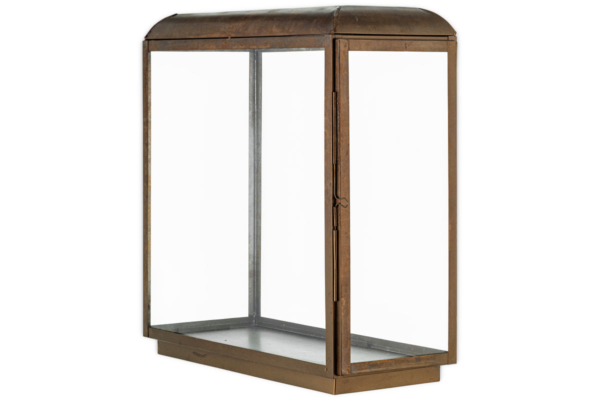 Kiwanda Tall Lantern - Antique Brass