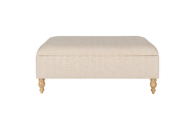 Kiana Upholstered Storage Ottoman - Natural