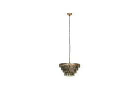 Kagitha Recycled Glass Chandelier - Green