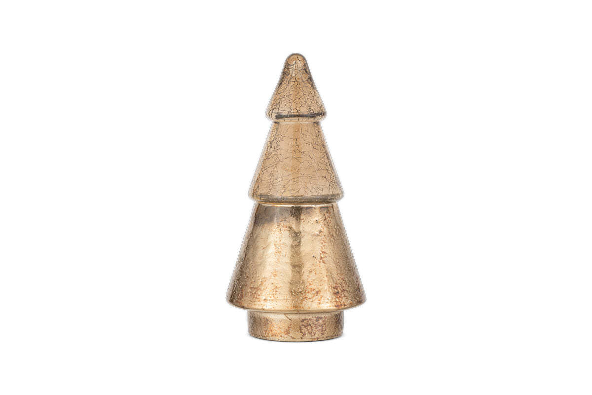 Konara Glass Tree - Gold Crackle
