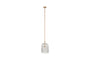 Lumina Fluted Recycled Glass Pendant - Clear