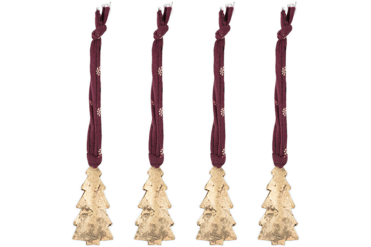 Mishti Tree Baubles - Antique Brass - Small (Set of 4)