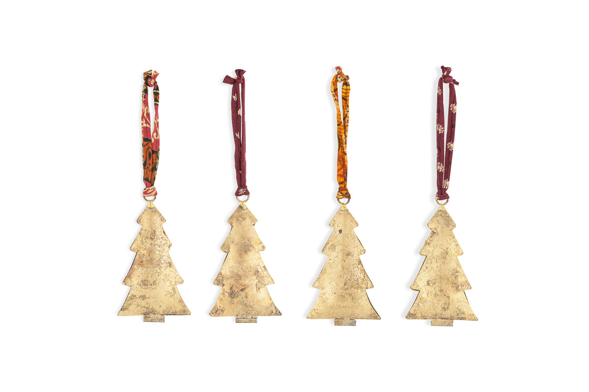 Mishti Tree Baubles - Antique Brass - Large (Set of 4)