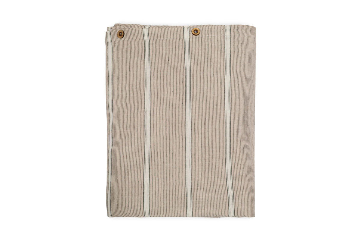 Mora Hemp & Cotton Duvet Cover - Stone Grey