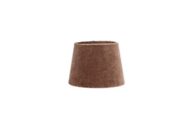Mendai Velvet & Linen Lampshade - Mocha