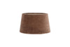 Mendai Velvet & Linen Lampshade - Mocha