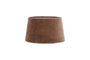 Mendai Velvet & Linen Lampshade - Mocha