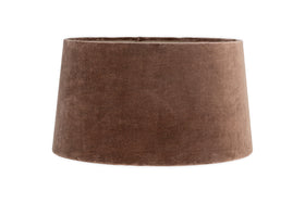 Mendai Velvet & Linen Lampshade - Mocha