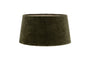 Mendai Velvet & Linen Lampshade - Moss Green