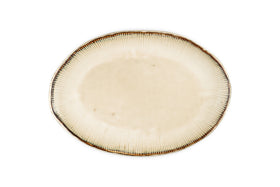 Malia Large Oval Platter - Cream