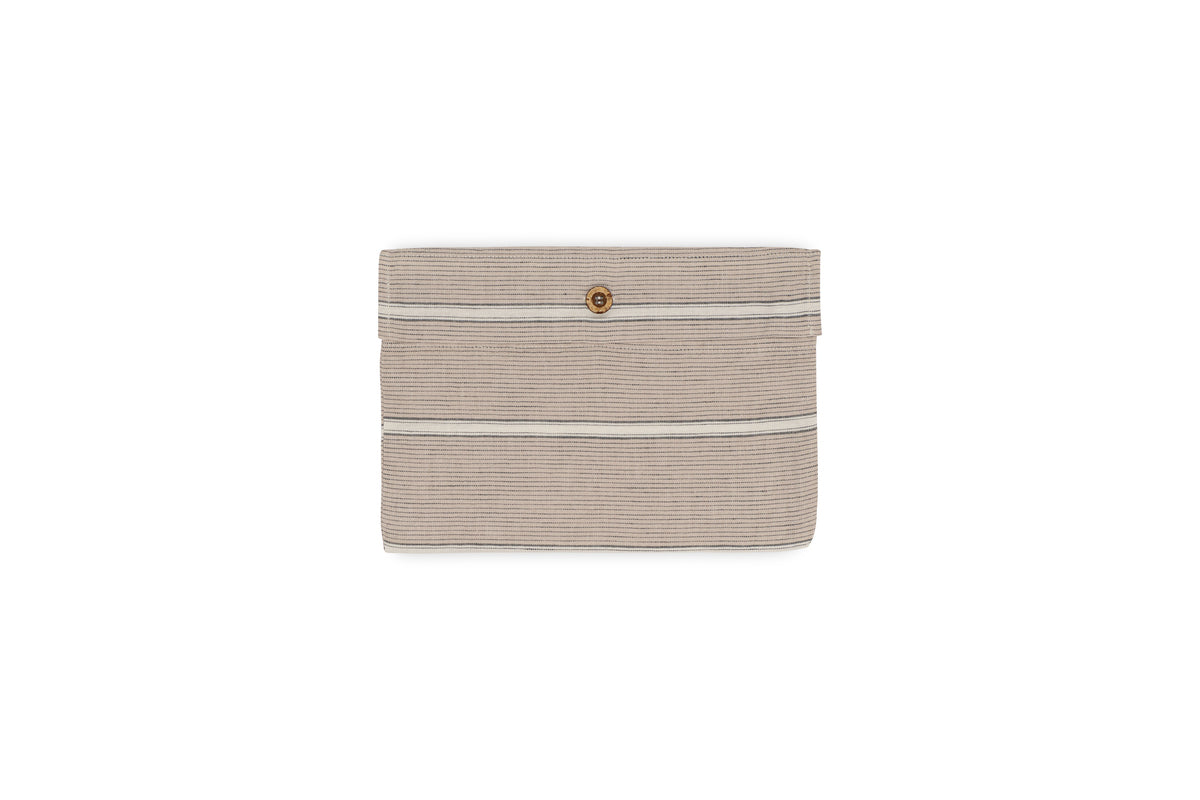Mora Hemp & Cotton Housewife Pillowcases - Stone Grey
