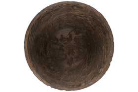 Nyati Wooden Serving Bowl - Dark Brown - Large