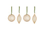 Nirav Wire Baubles - Brass (Set of 4)