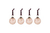Nishan Pinched Baubles - Copper (Set of 4)