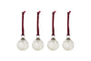 Nishan Pinched Baubles - Clear (Set of 4)