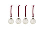 Nishan Pinched Baubles - Clear (Set of 4)