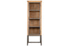 Nirvi Mango Wood & Iron Tall Cabinet - Black